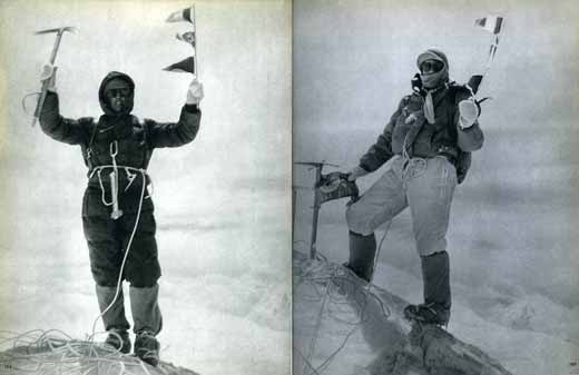 
Walter Bonatti and Carlo Mauri on Gasherbrum IV Summit First Ascent August 6, 1958 - Karakoram The Ascent Of Gasherbrum IV book
